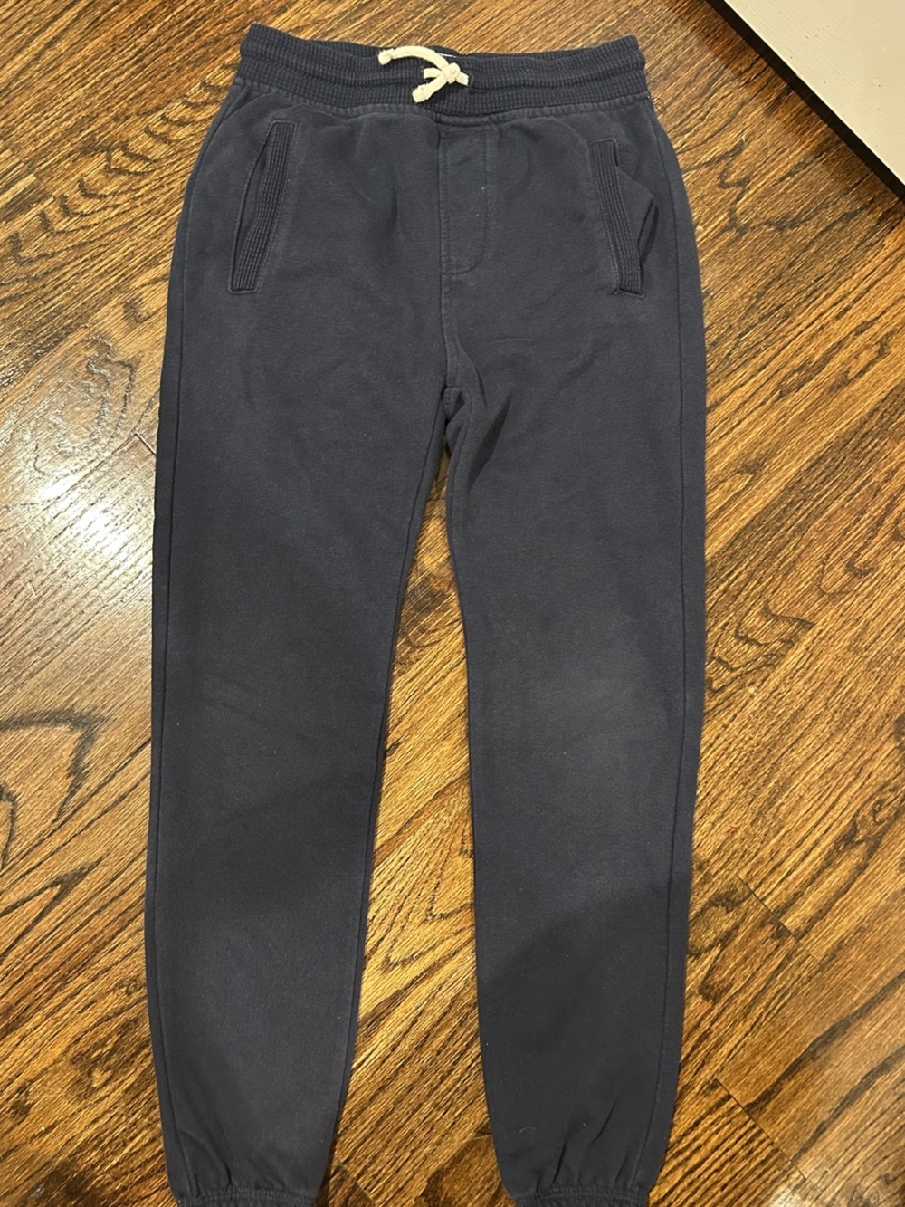 Zara Navy Blue Drawstring Jogger Sweatpants